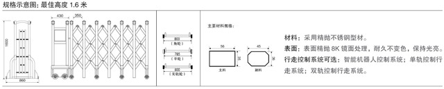 不銹鋼伸縮門王者一號(hào)